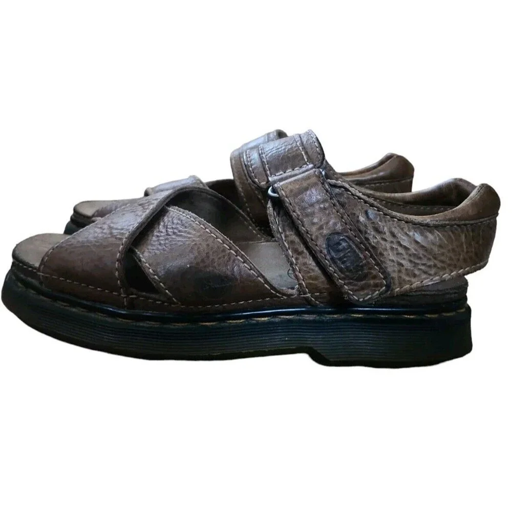 Dr. Martens Vintage 90s Chunky Sandal Men's Size 11 US Y2K Brown Leather Airwair